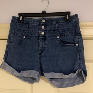 High-Rise Jean Shorts